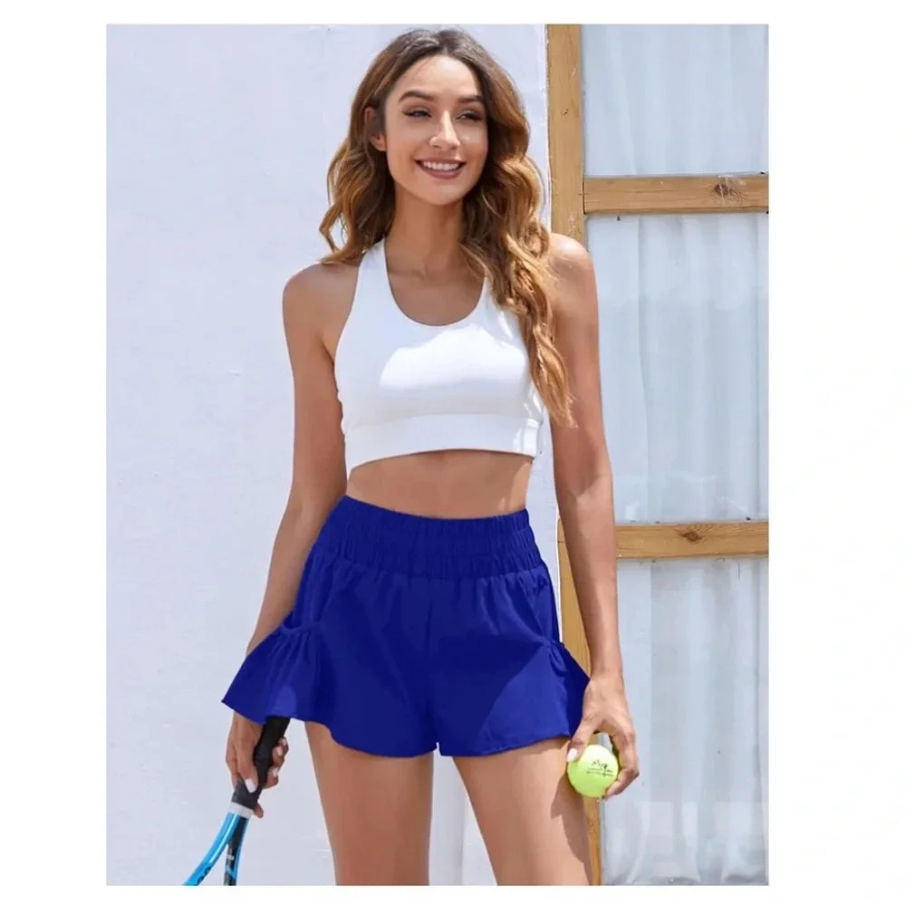 BMJL Womens High Waisted Athletic‎ Running Shorts. Size Medium.